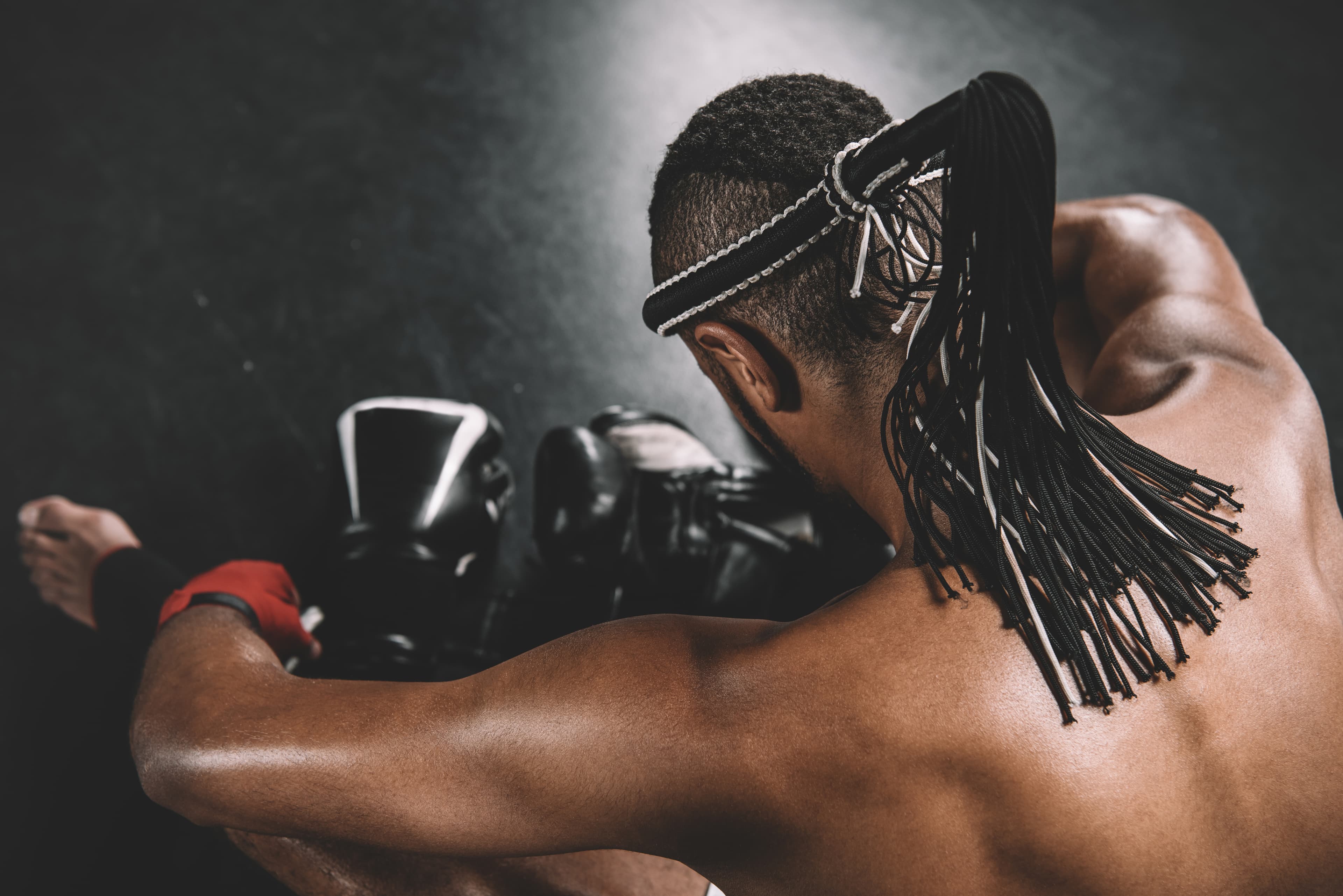 Fighter in the ring